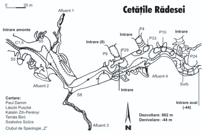 Harta Cetatile Radesei - Speo Z