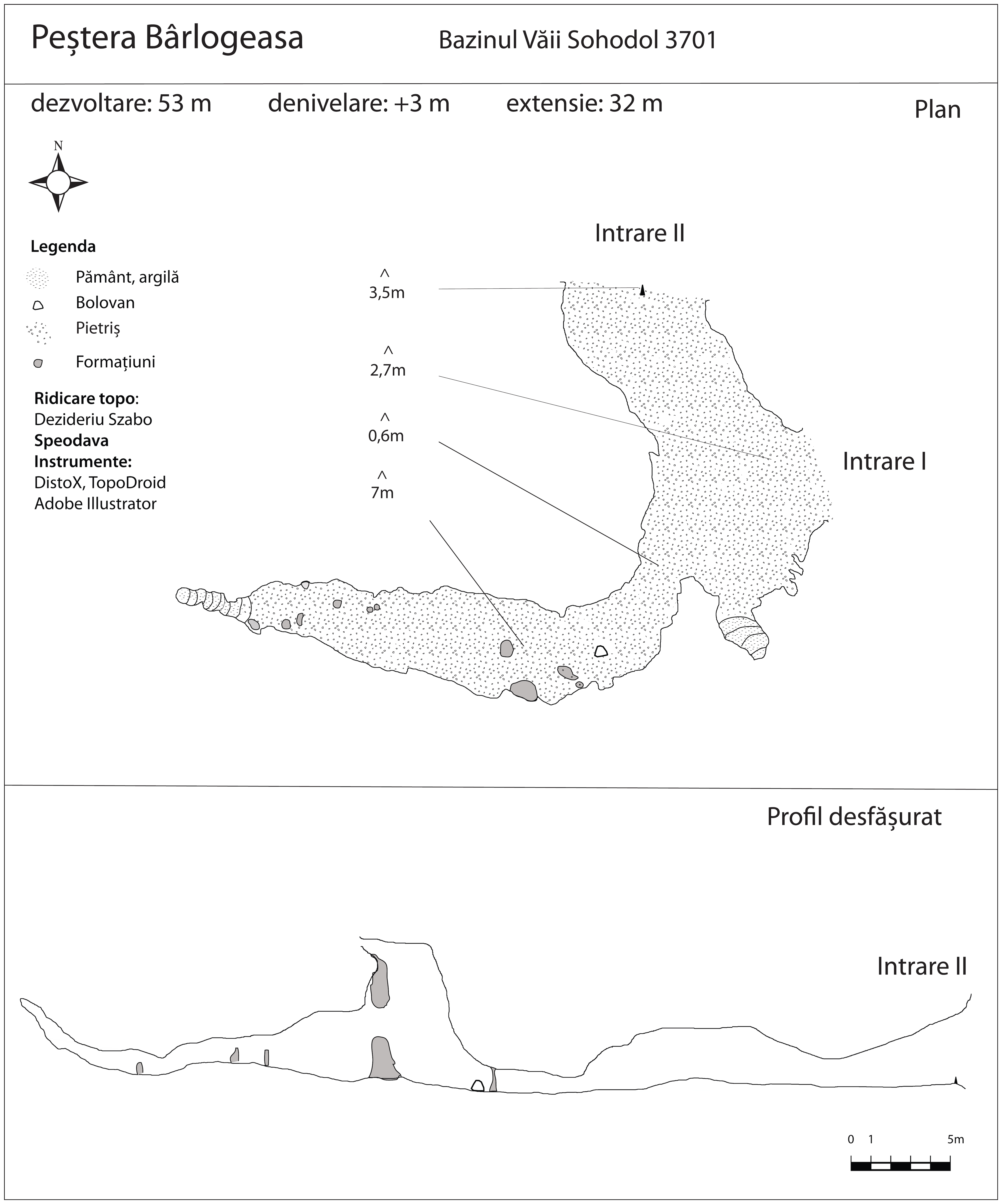 Harta Pestera Barlogeasa - Speodava - Dezideriu Szabo