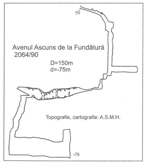 Harta - Avenul Ascuns de la Fundatura - B.Tomus (2011) - Proteus