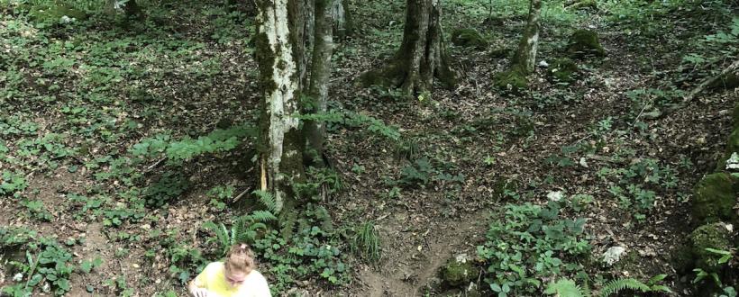 Pestera de jos de la Cubles - Foto: Victor Ursu - Vazuta de pe drumul de access