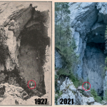 Portal Cetatile Ponorului - Foto Emil Racovita 1927 vs Victor Ursu 2021